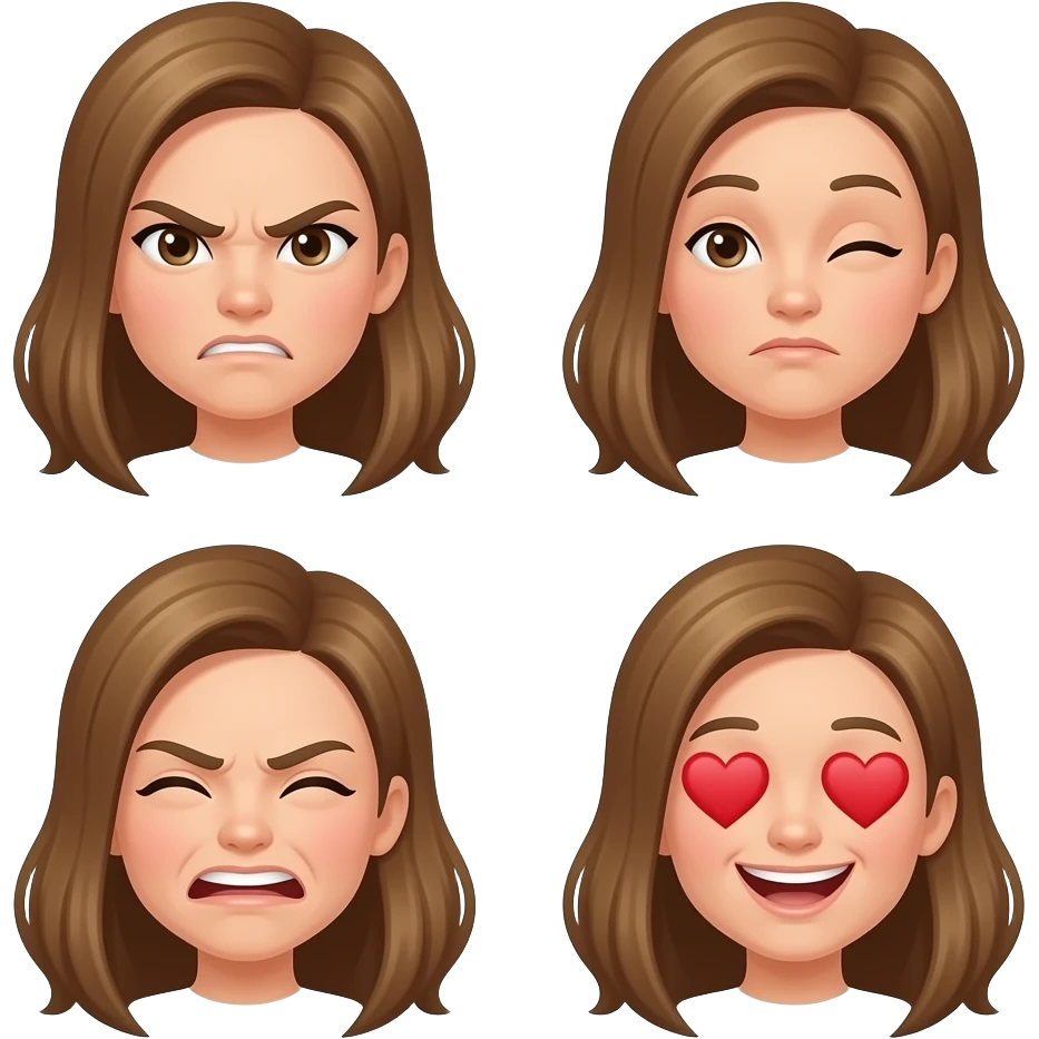 😡😐😀😍 emoji
