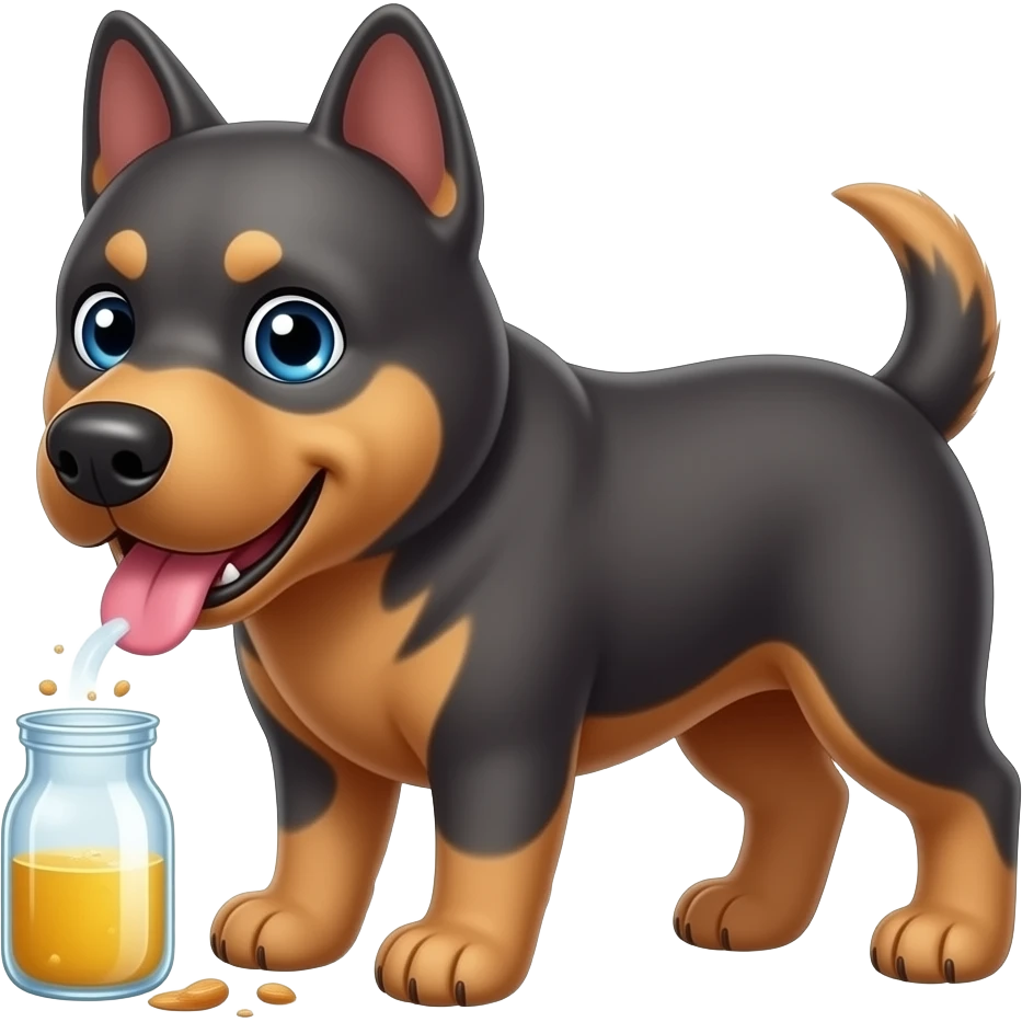 برام یه سگ سیه پوست درست کن مشغول مصرف مواد emoji