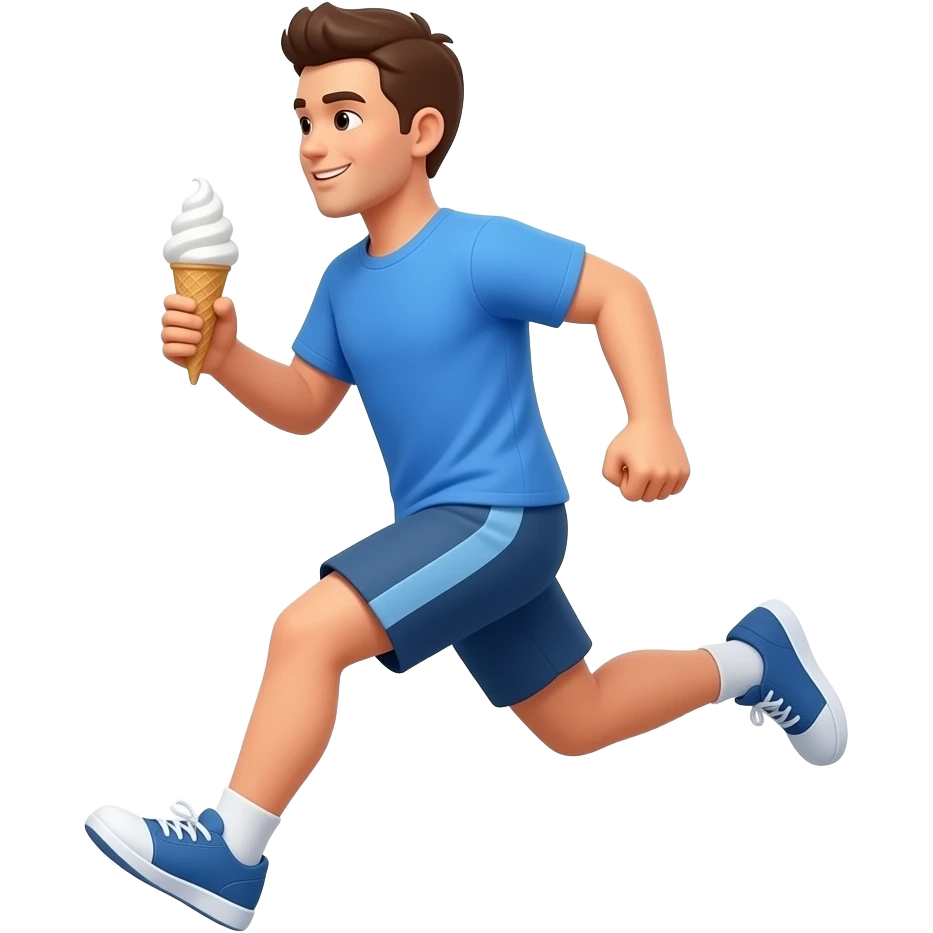 running snow cone emoji