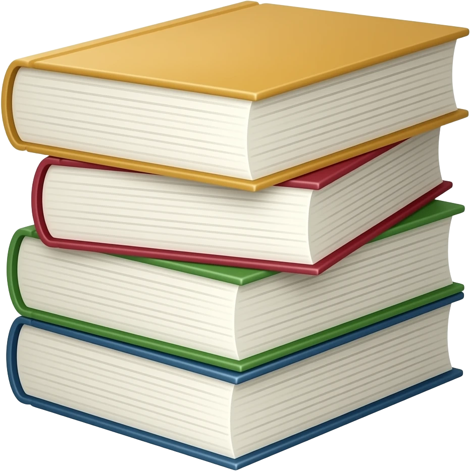 Stacked books emoji