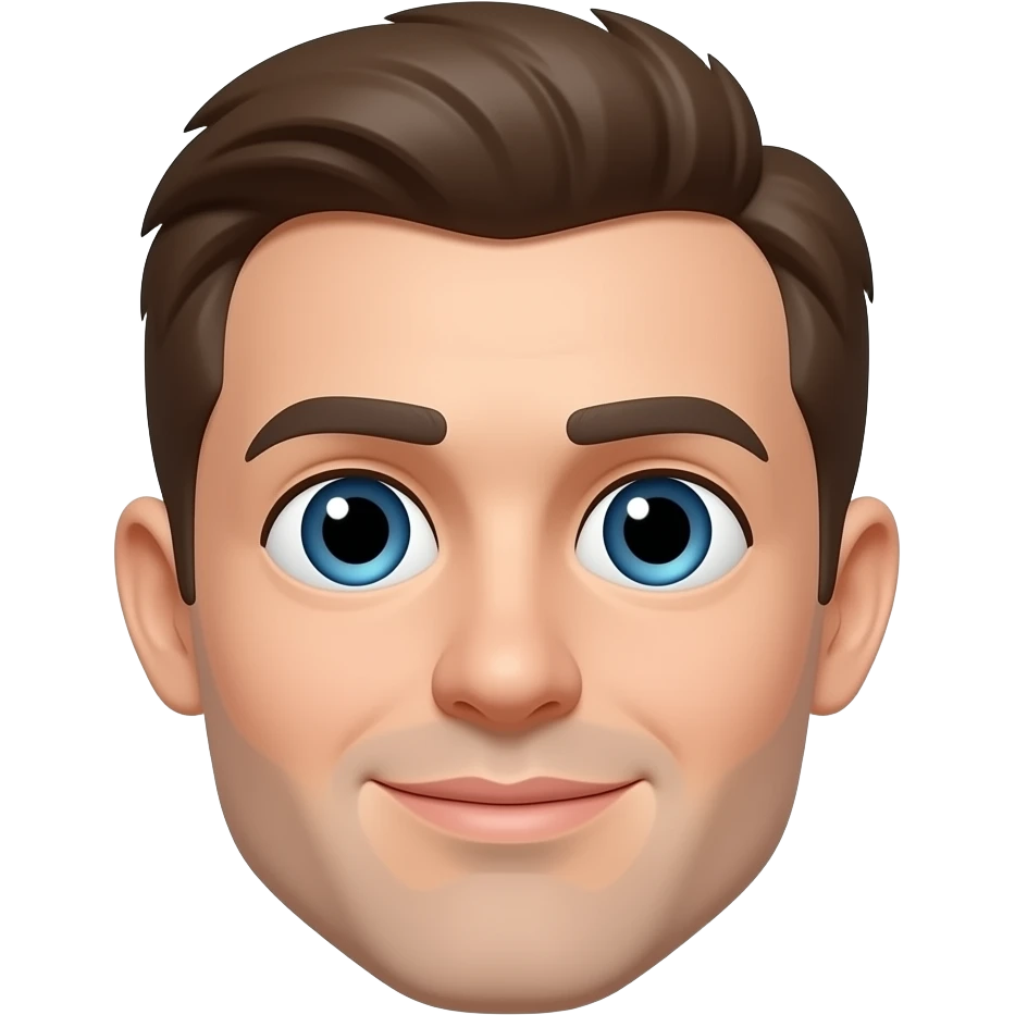 A big eyed man emoji