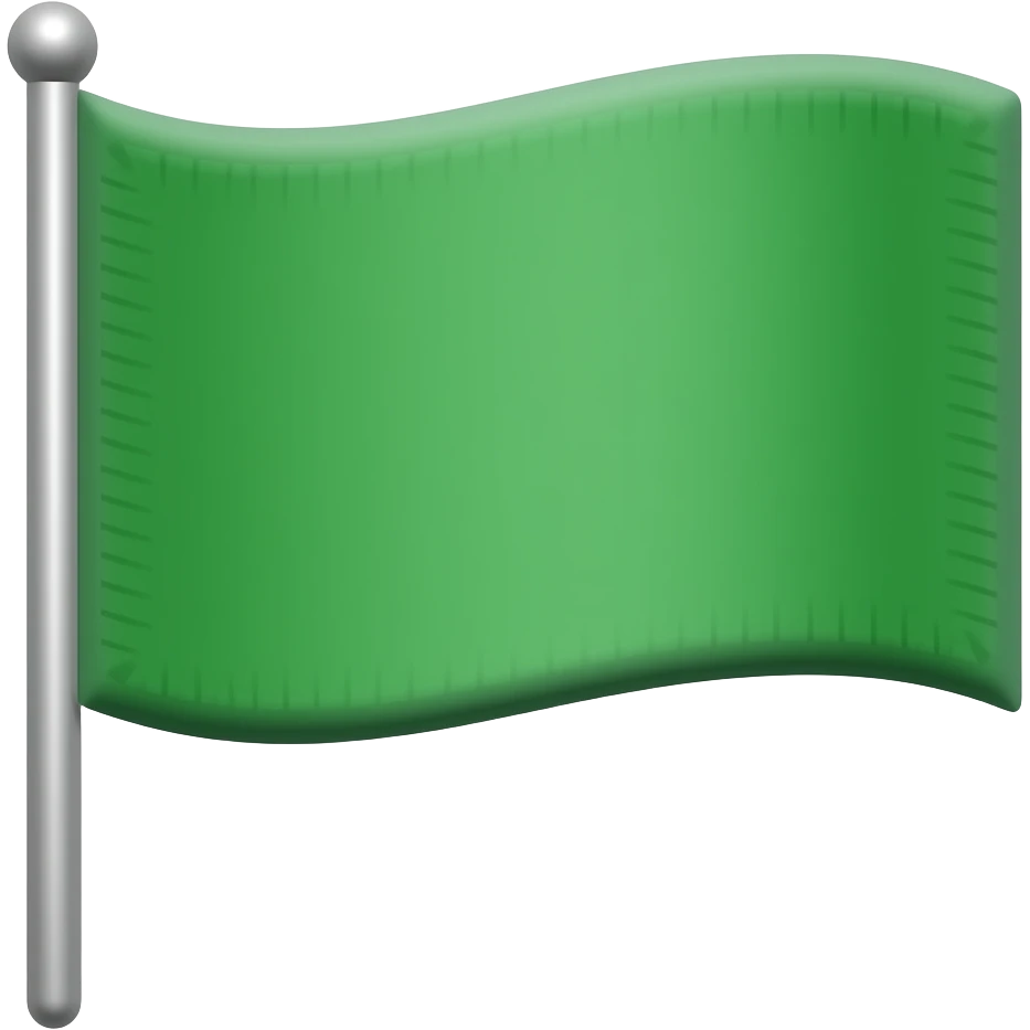 green flag emoji