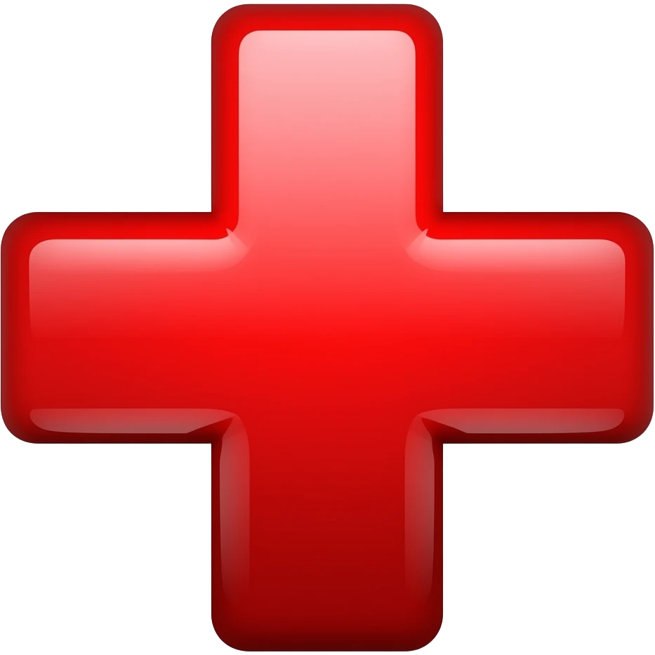red cross emoji