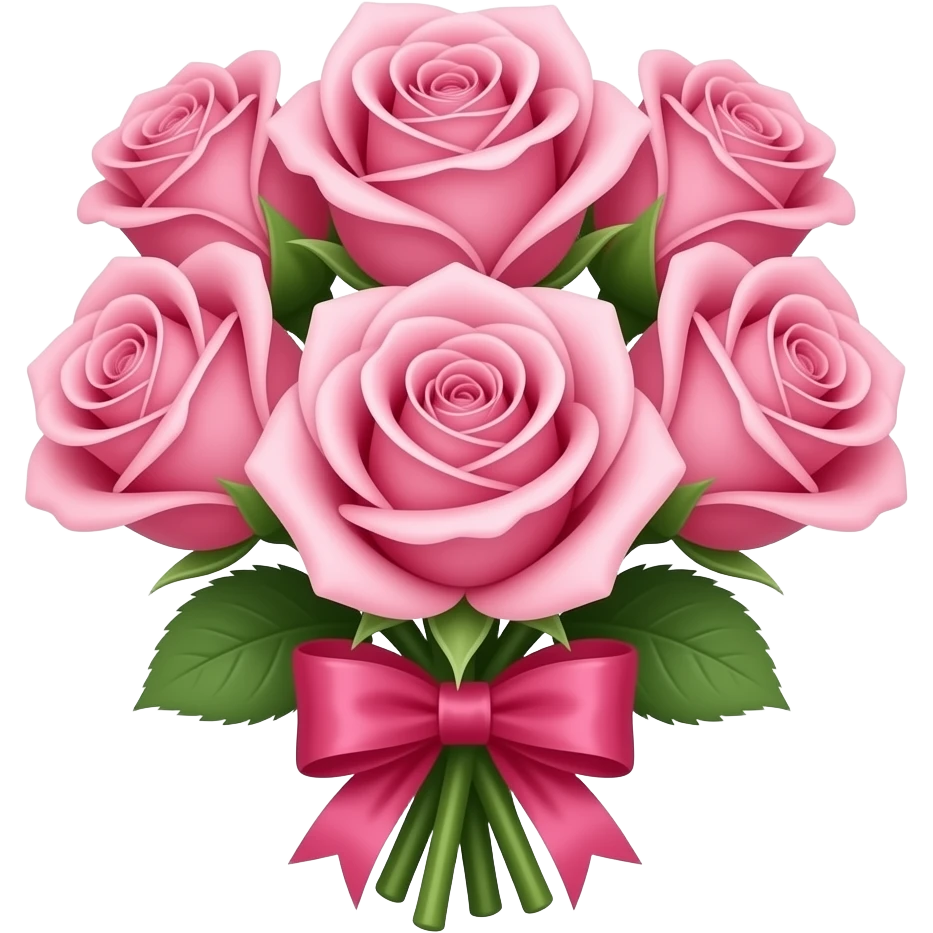 Bouquet of Oriental Hybridsthe (rose-banded 'Pink Ribbons'). emoji