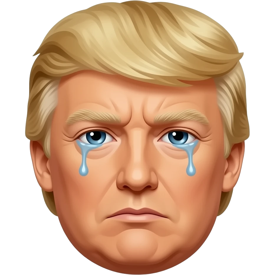 I need trump emoji with tear eyes emoji