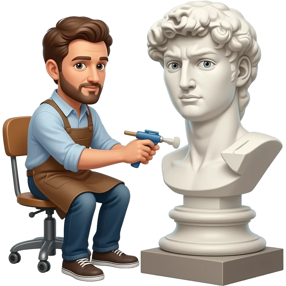 Statue worker emoji