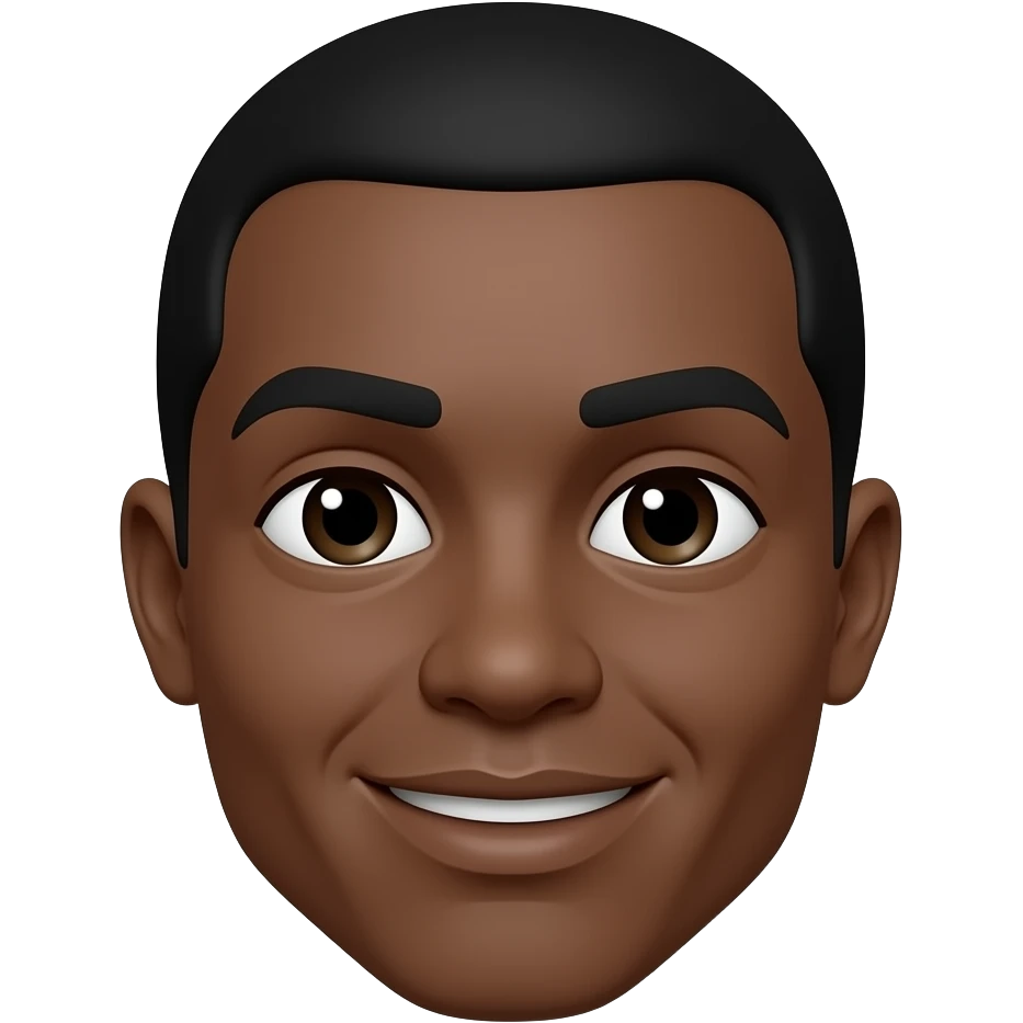 Black head emoji