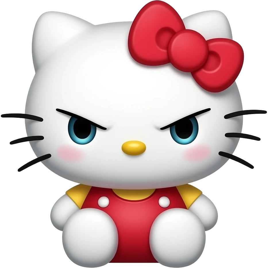 Hello KittyEn colère emoji