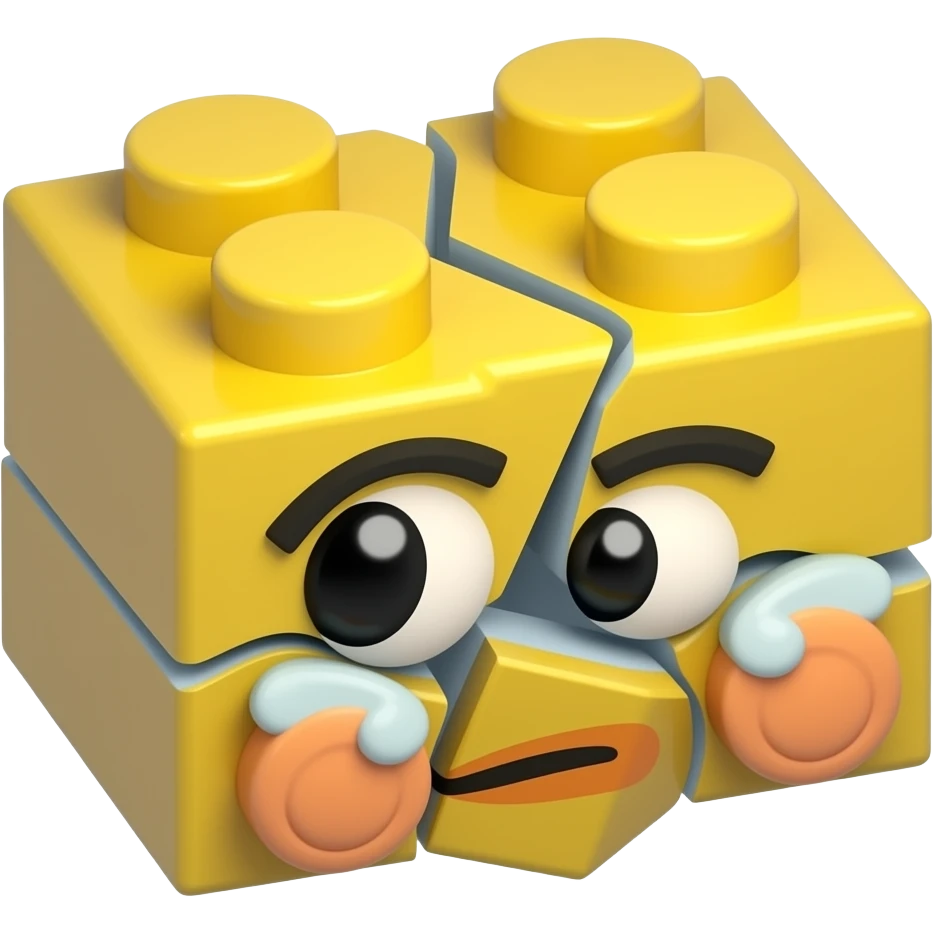 un lego destrido emoji