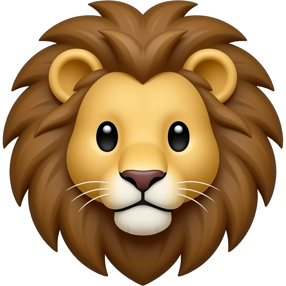 A lion face with a cherry mane 🦁🍒 emoji