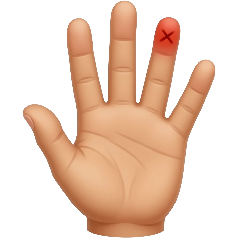 pareusseux à deux doigts emoji