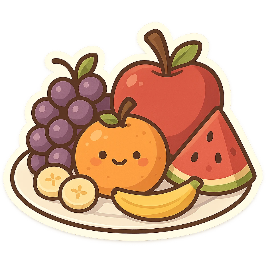 一盘水果 emoji