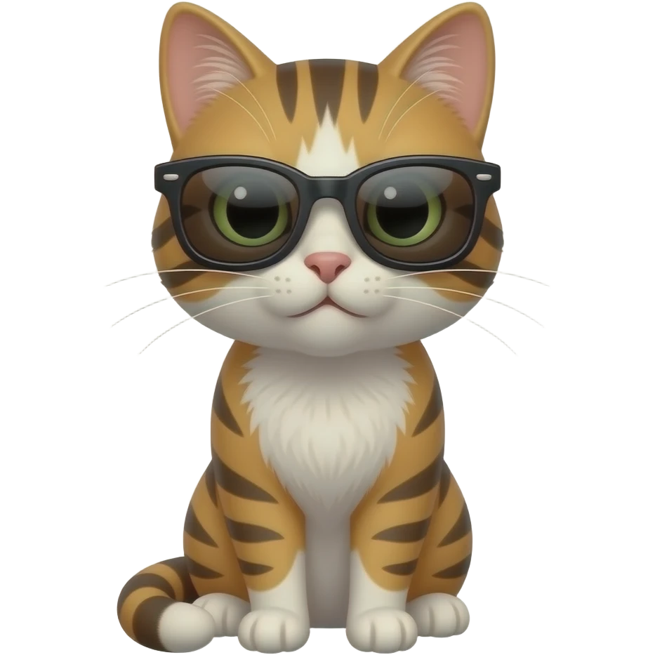 Cat wearing sunglasses emoji