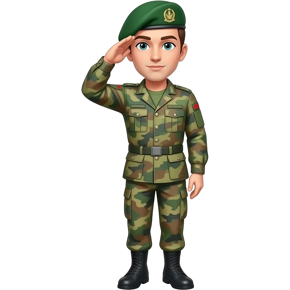 saluting green beret emoji