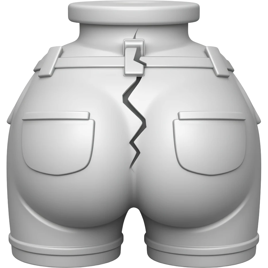 Plumbers butt crack emoji