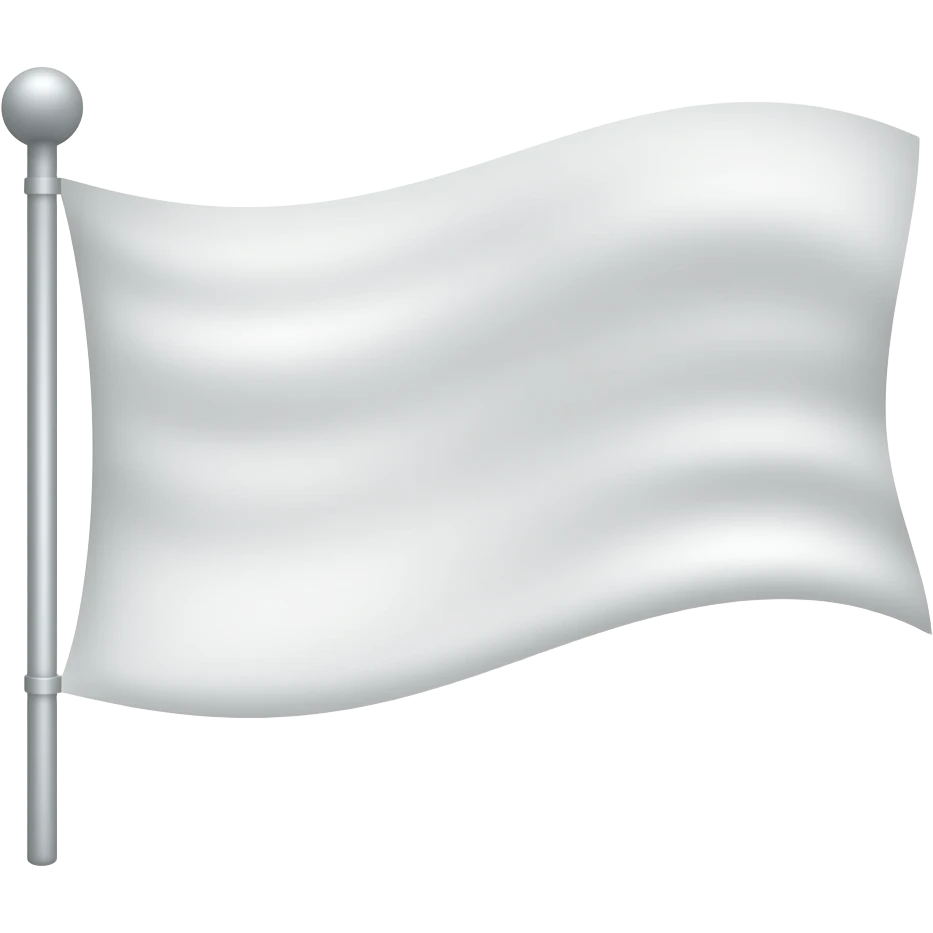 White windsock flag emoji