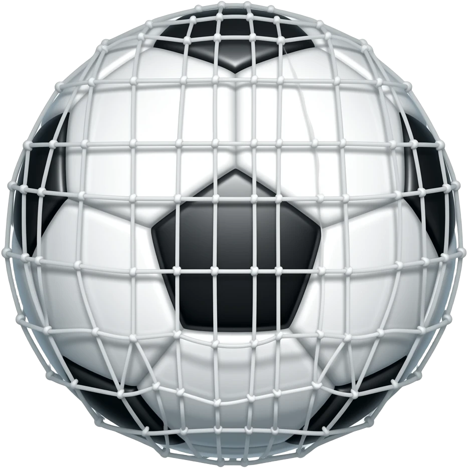 emoji simple style soccer goal emoji