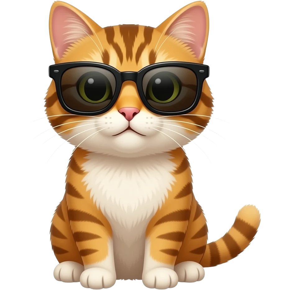 Cat wearing sunglasses emoji