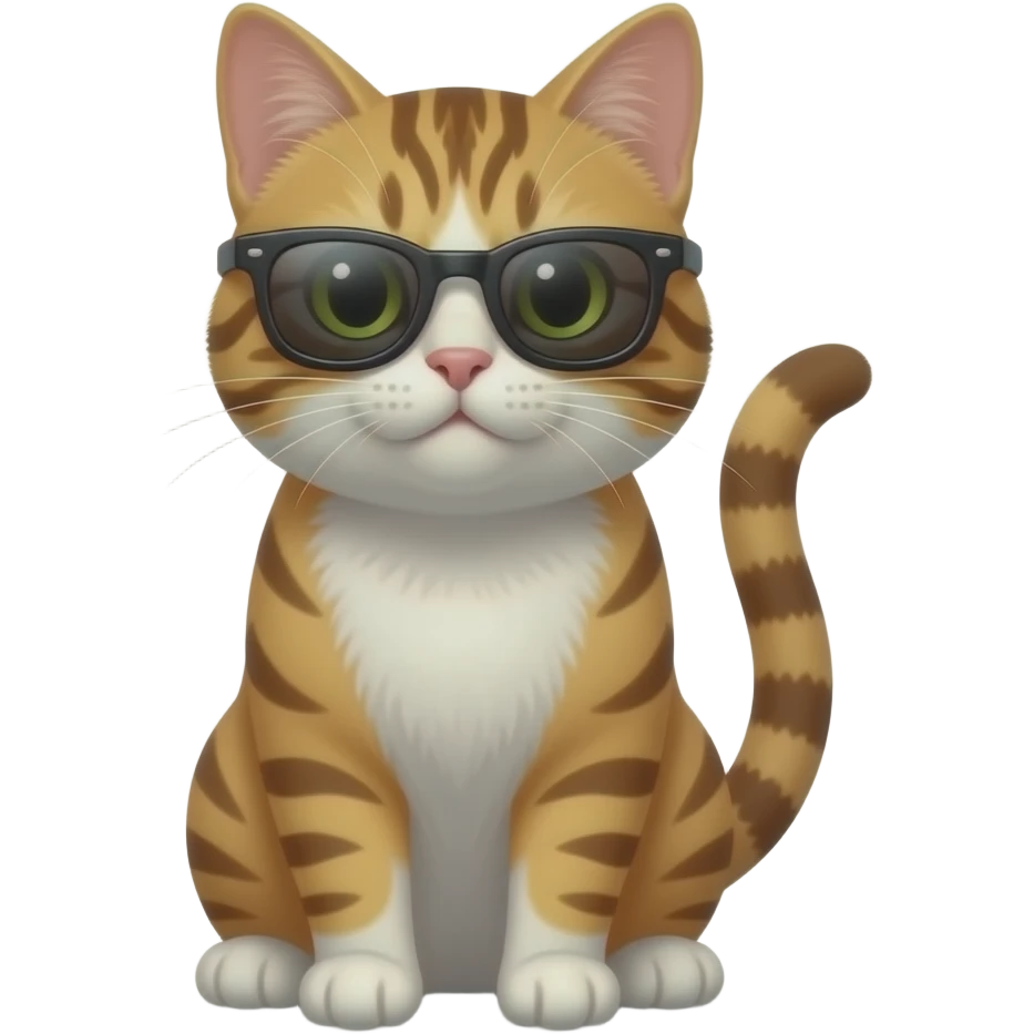Cat wearing sunglasses emoji