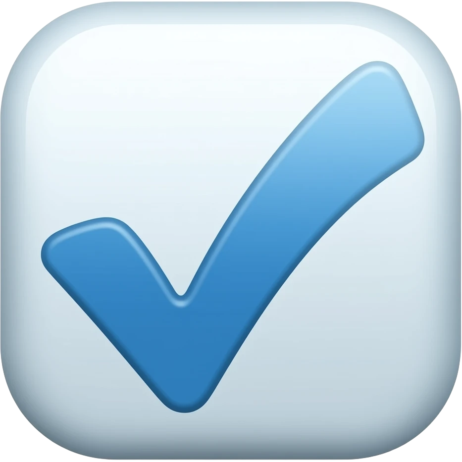 CheckMark Blue emoji | AI Emoji Generator
