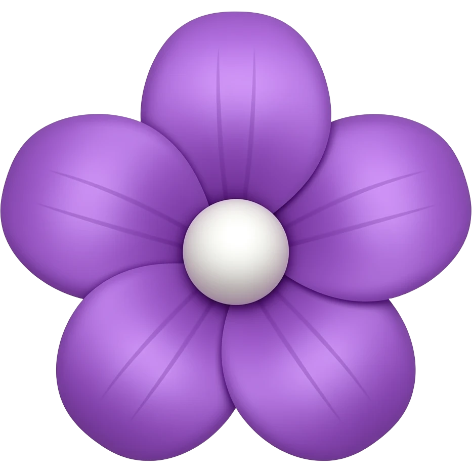 violet flower emoji