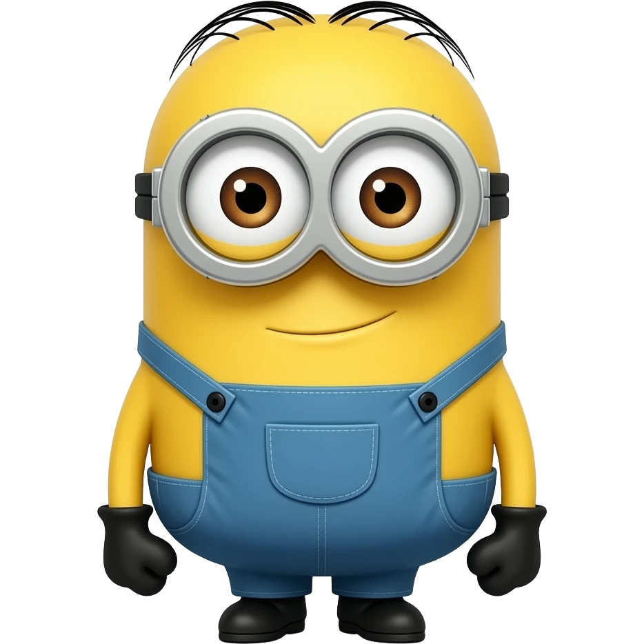Minion without goggle emoji
