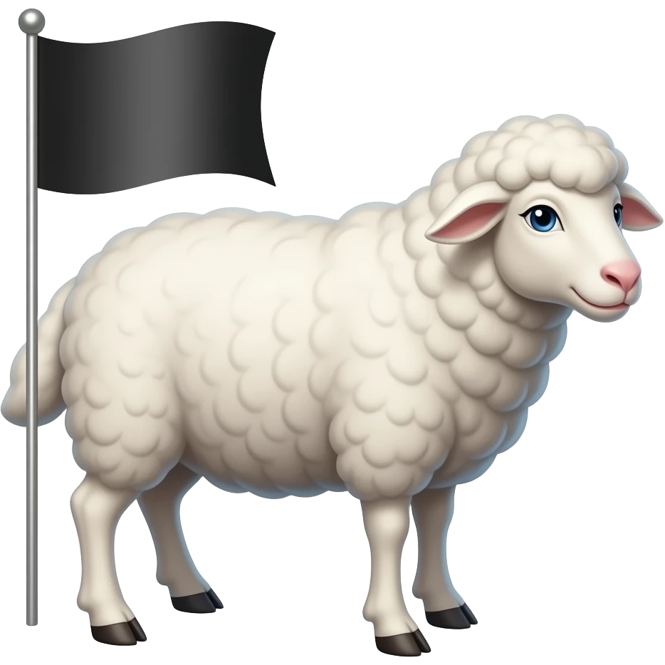 🐑🏴🧊 emoji