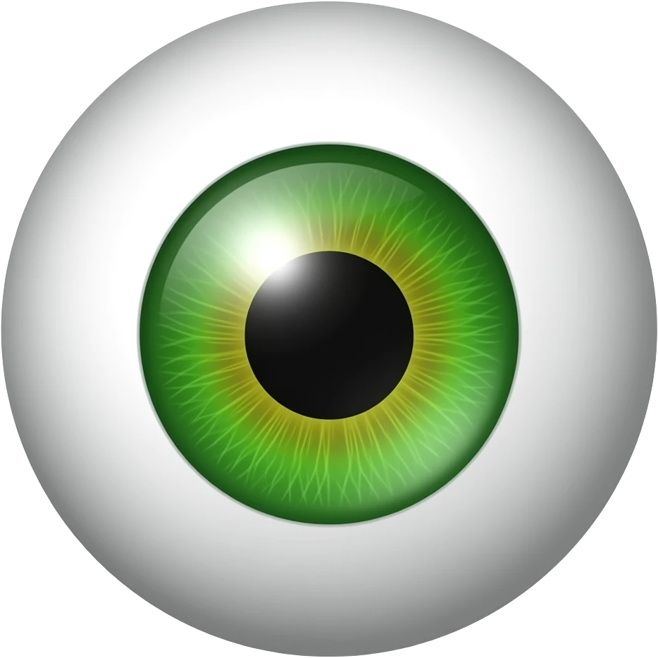 Ojo verde emoji
