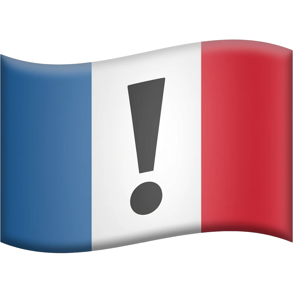 Flag with ❗️ emoji