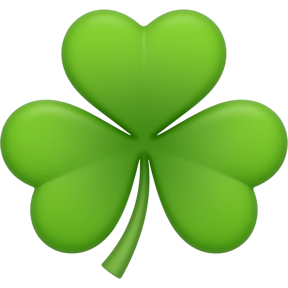four-leaf clover emoji