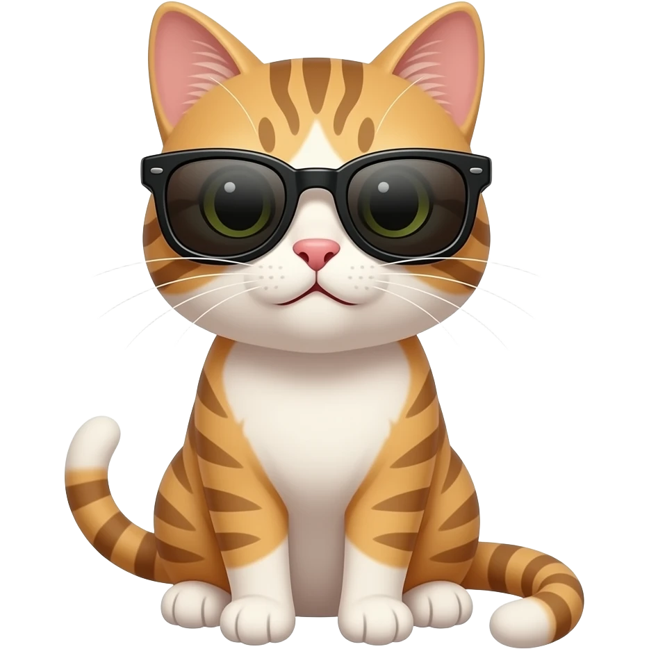Cat wearing sunglasses emoji