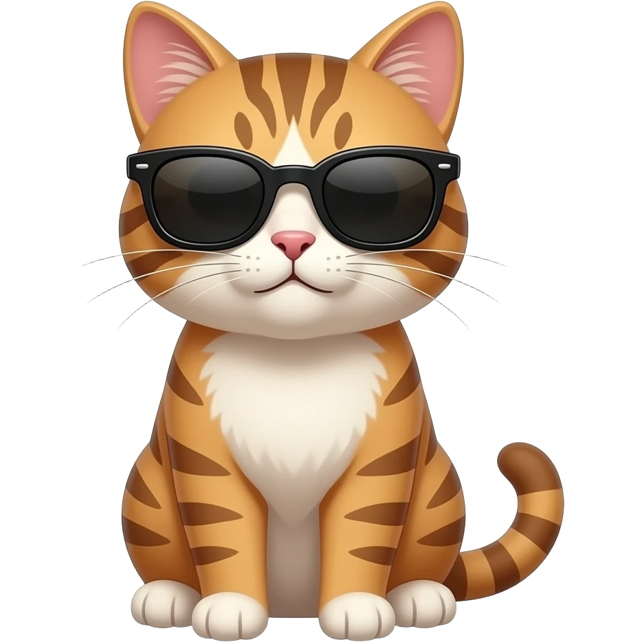 Cat wearing sunglasses emoji