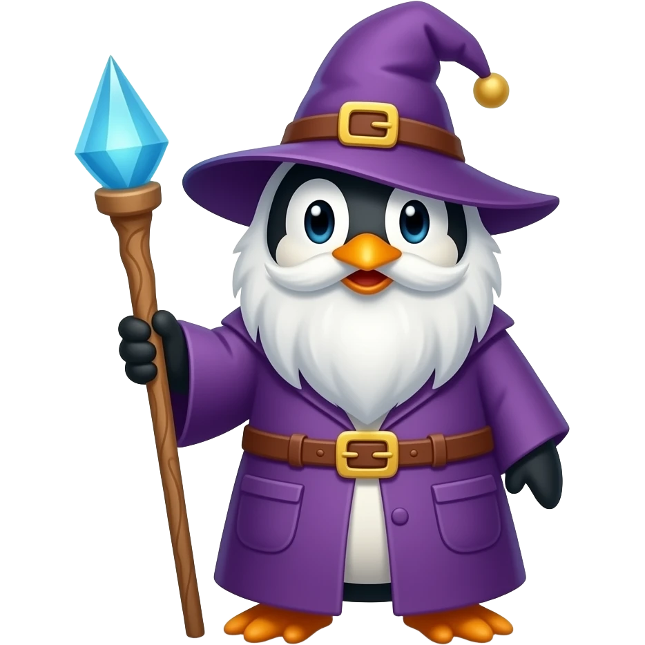Penguin Wizard emoji