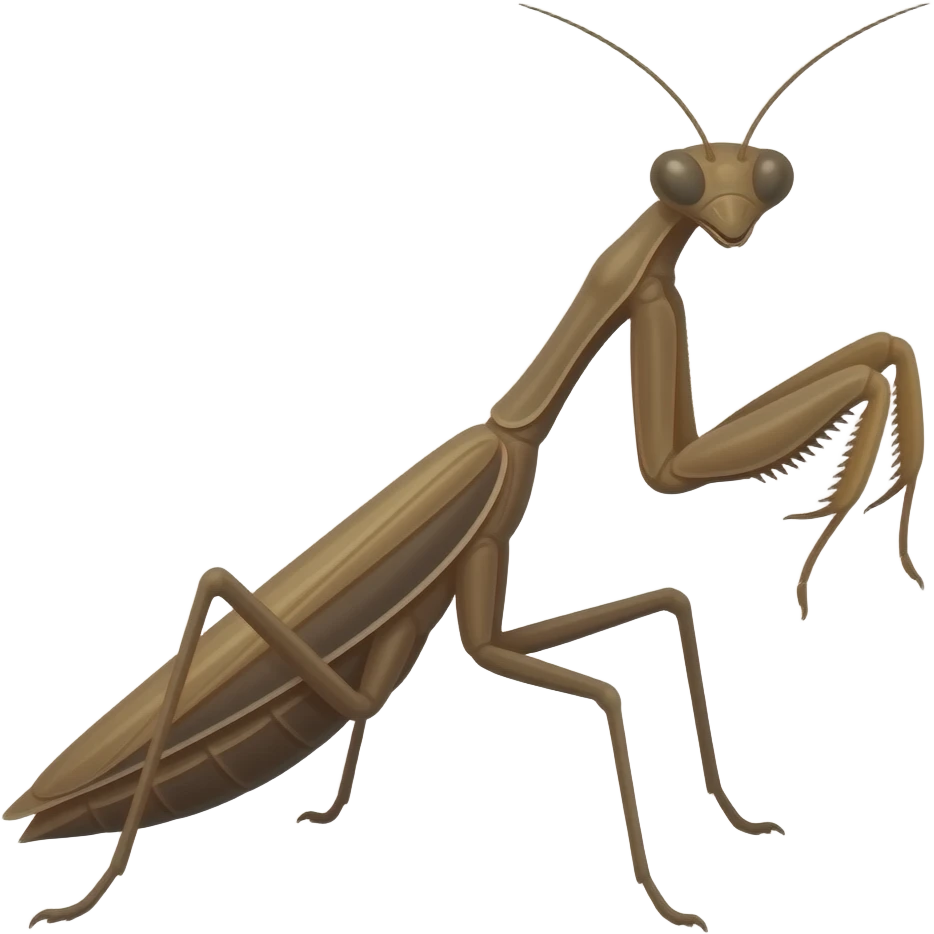 mantis religiosa color cafe emoji