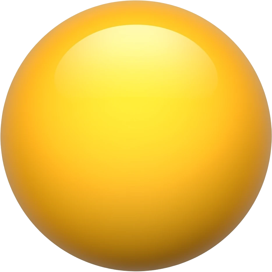 CIRCULO AMARILLO 3D emoji