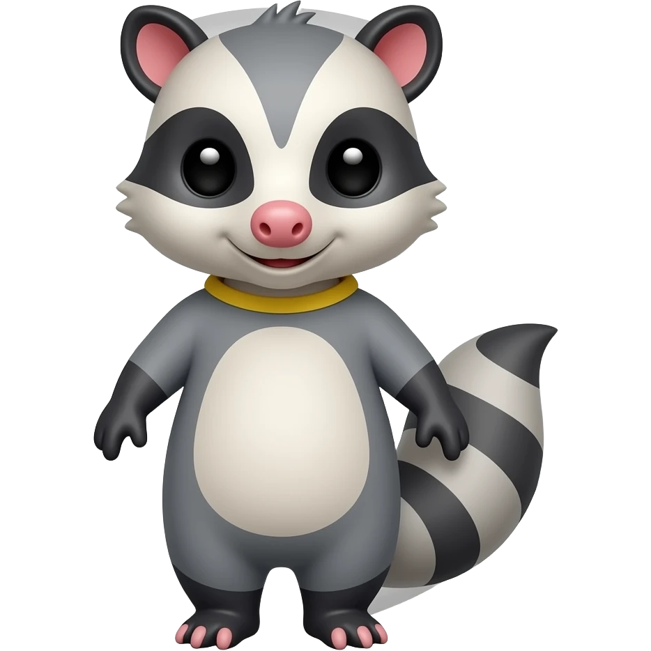 Opossum onesie letter o emoji