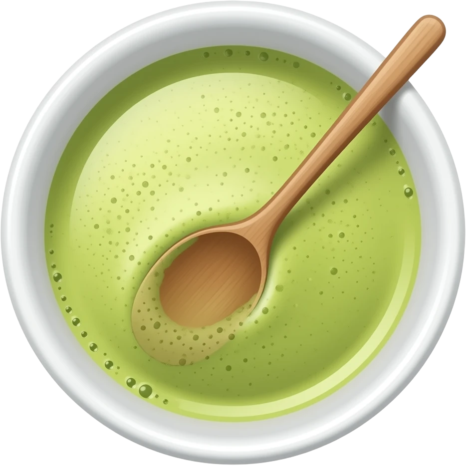 crea un matcha rosa emoji