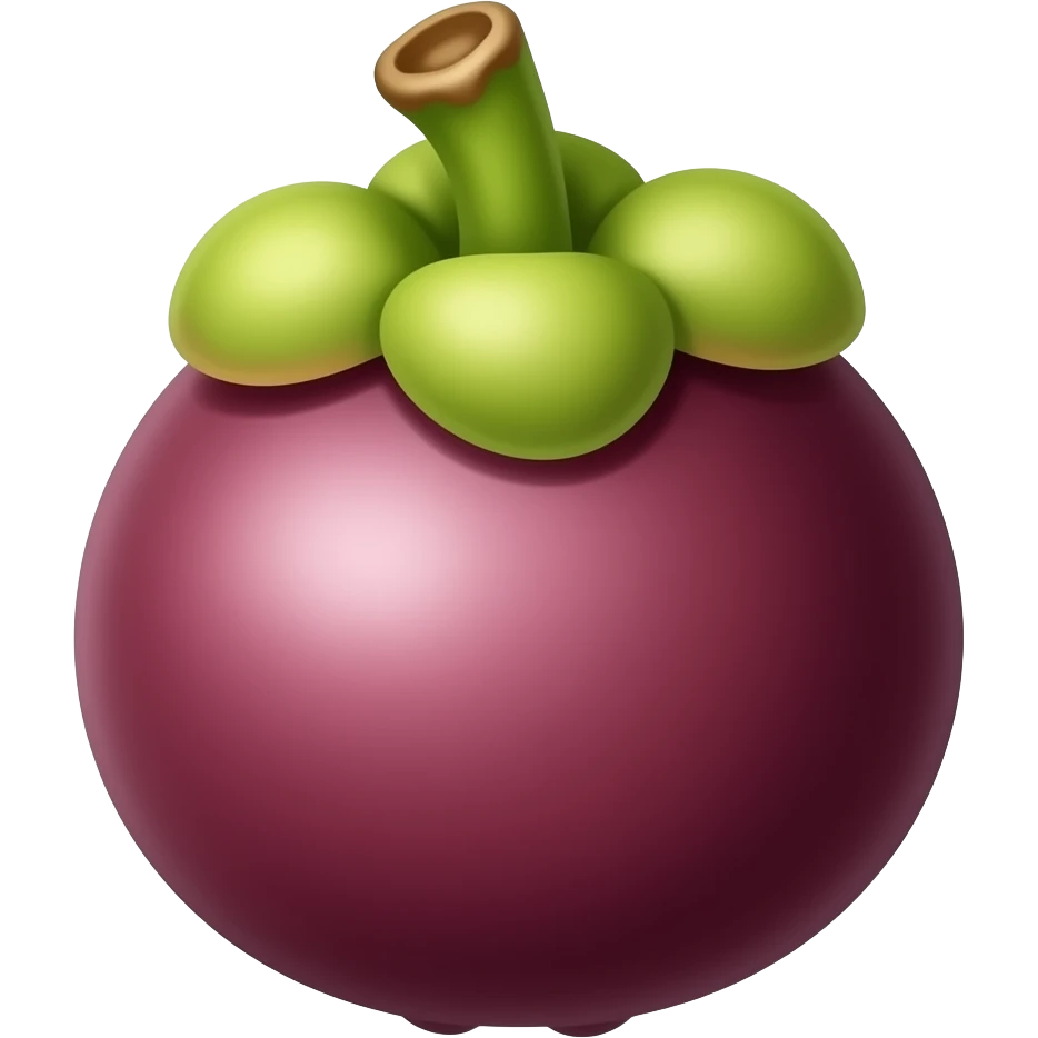 Mangosteen emoji | AI Emoji Generator