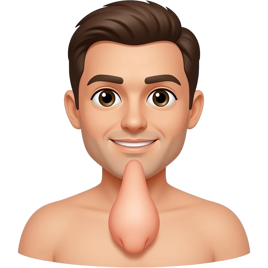 A man’s dick or penis emoji