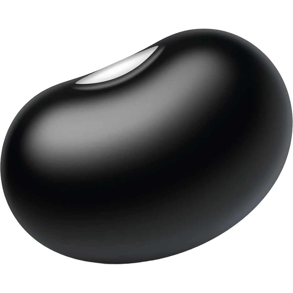 Black beans emoji