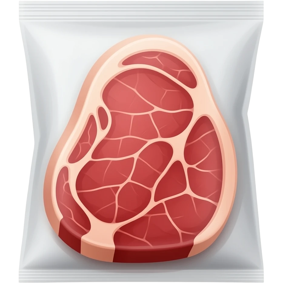 una bolsa de carne bistec emoji