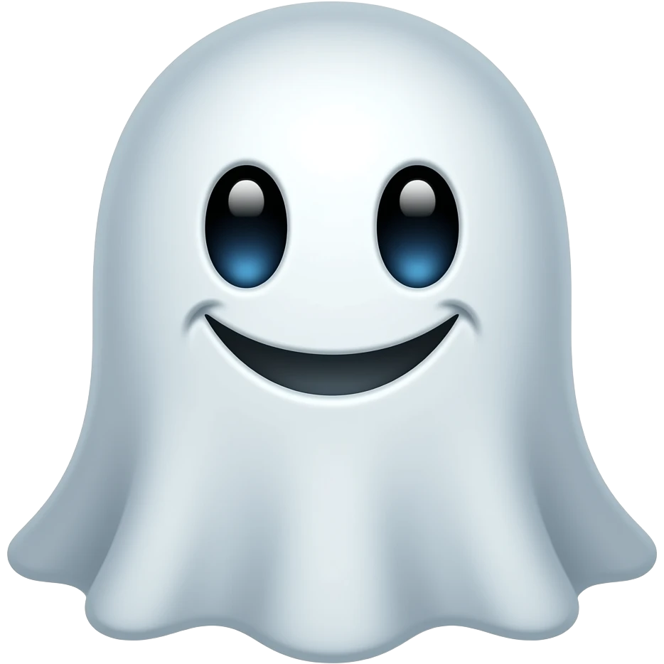 Snapchat ghost mascot emoji
