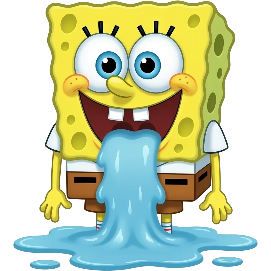 Bob esponja threw up emoji