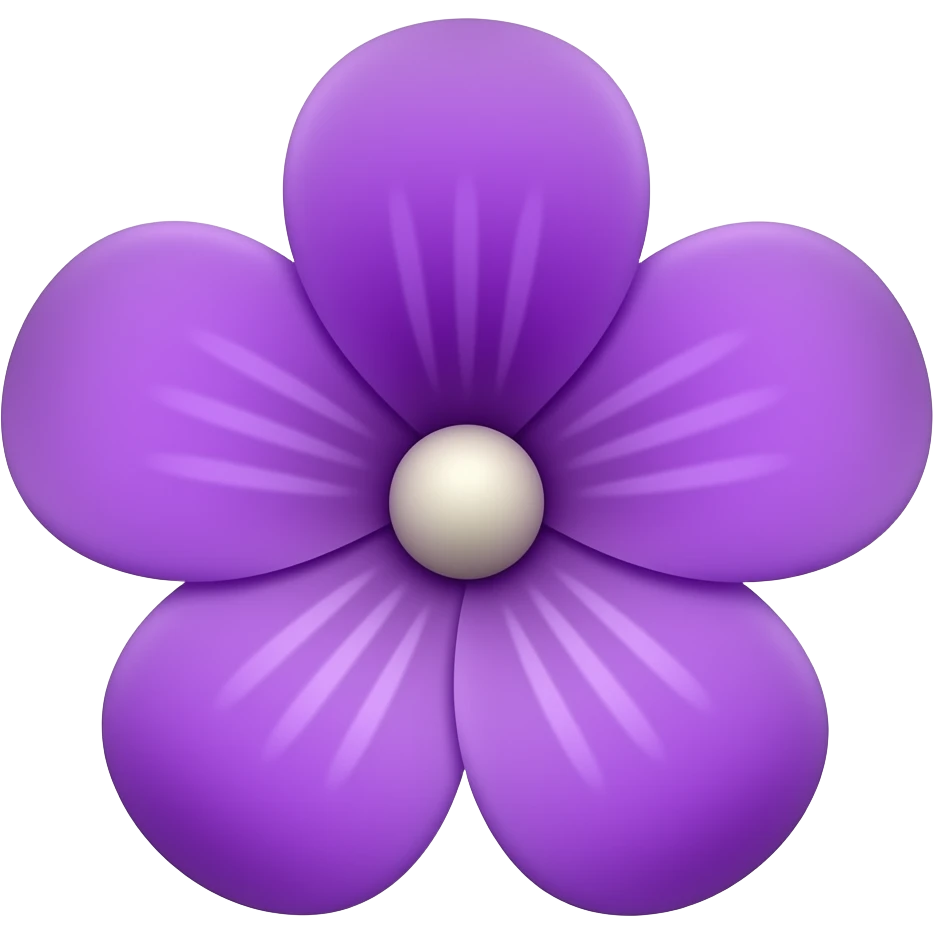 Violette fleur emoji