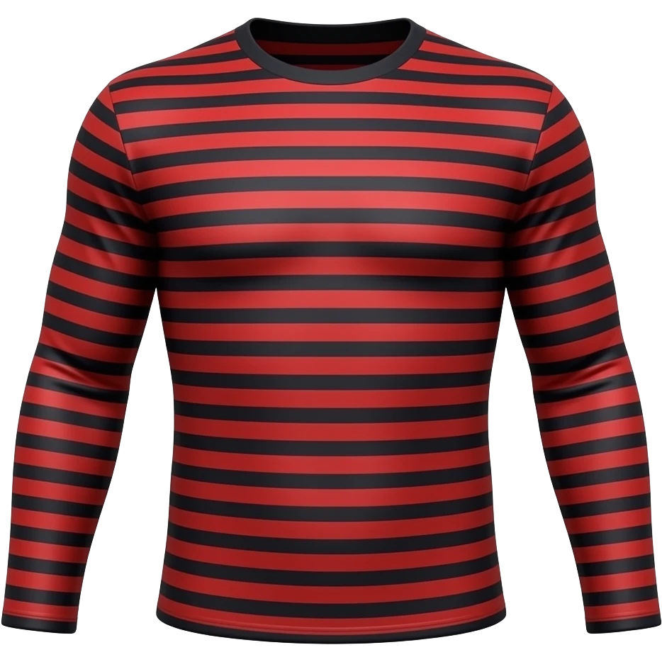 Full sleeve Red shirt with black stripes  emoji emoji