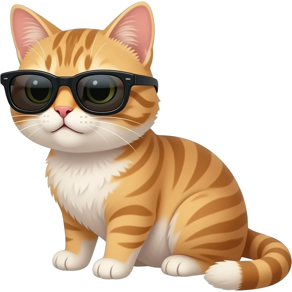 Cat wearing sunglasses emoji