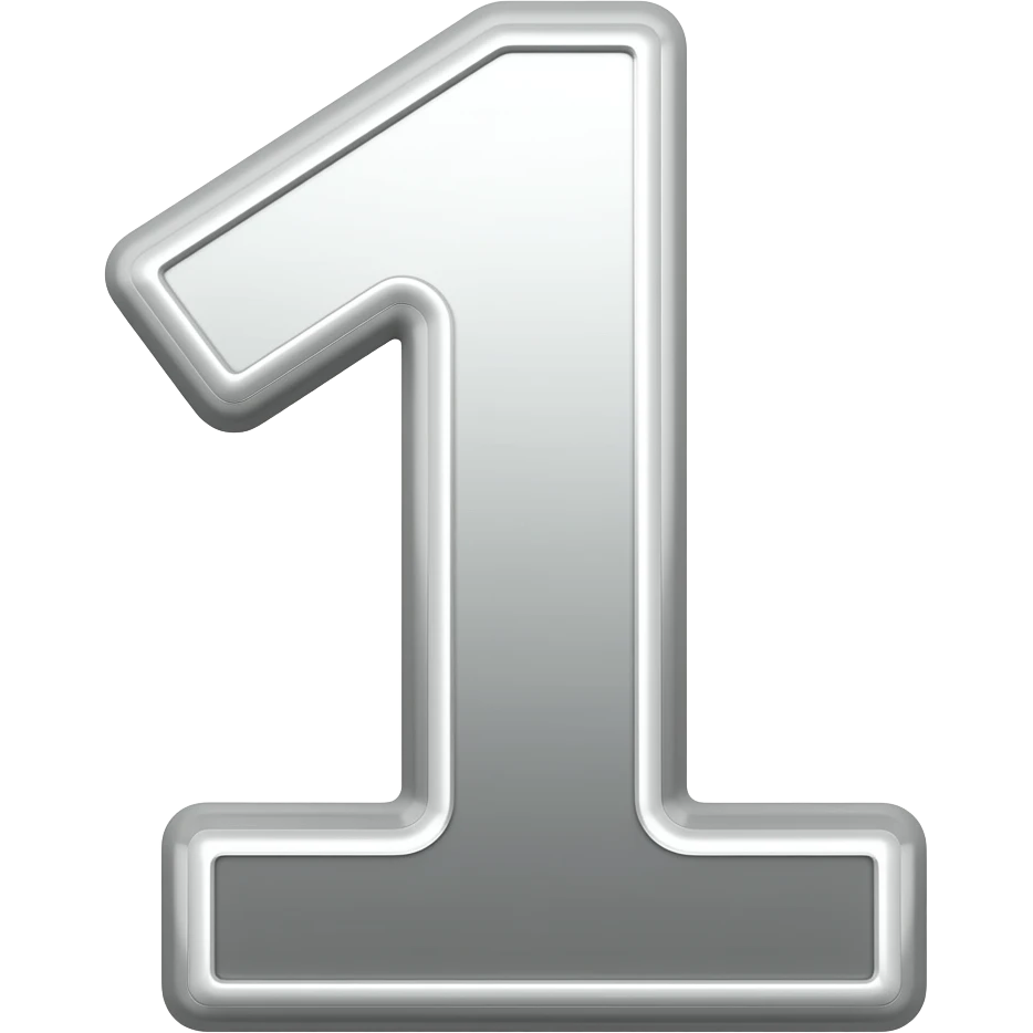 number 1 emoji