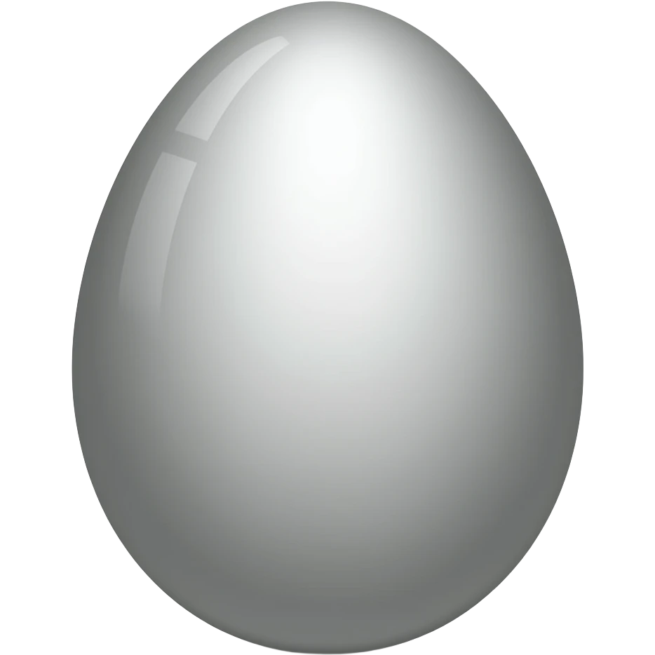 silver egg emoji