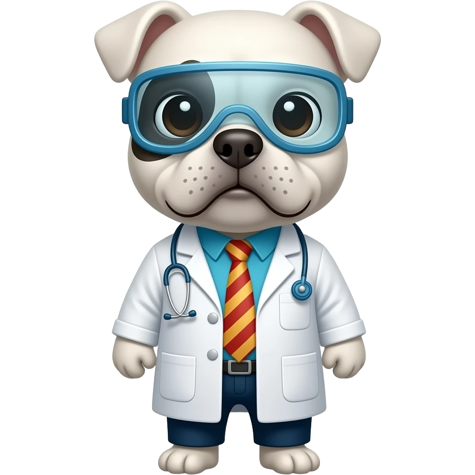 Uga white bulldog chemist emoji