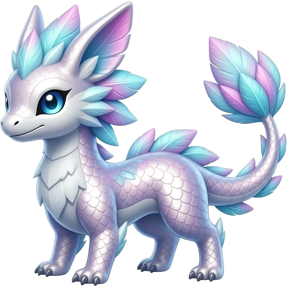 Shiny exotic feathery pastel glittery sparkling tropical bioluminescent edgy cool Salandit-Salamence-Ekans-Seviper-Salazzle-Fakemon-hybrid emoji
